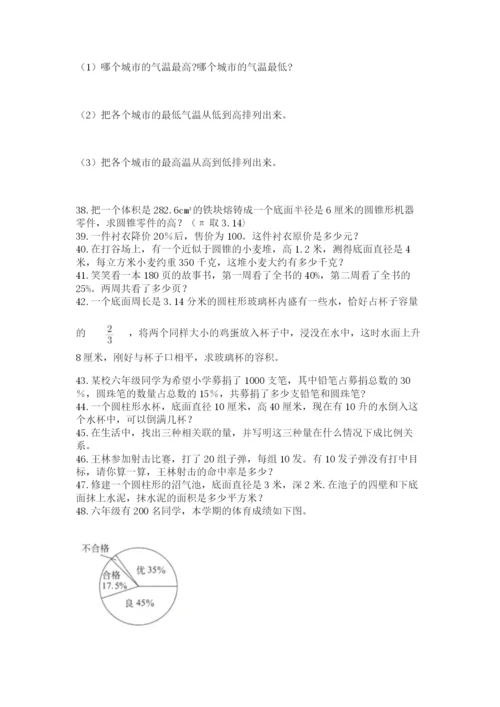 小升初数学应用题50道附参考答案【考试直接用】.docx