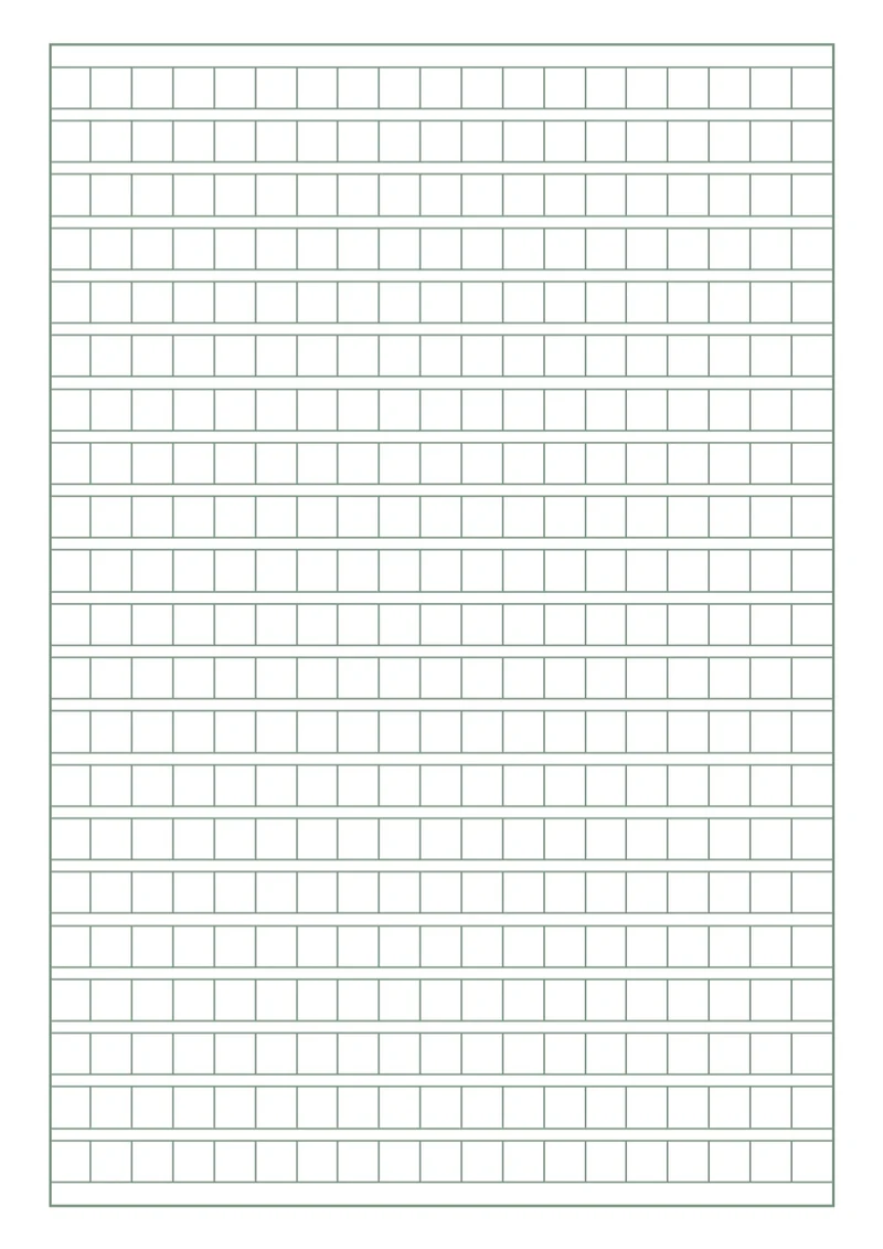 简约绿色方格纸作文纸记录纸学习稿纸作文纸