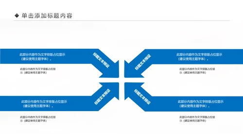 大气蓝色商务企业合作团队精神PPT模板