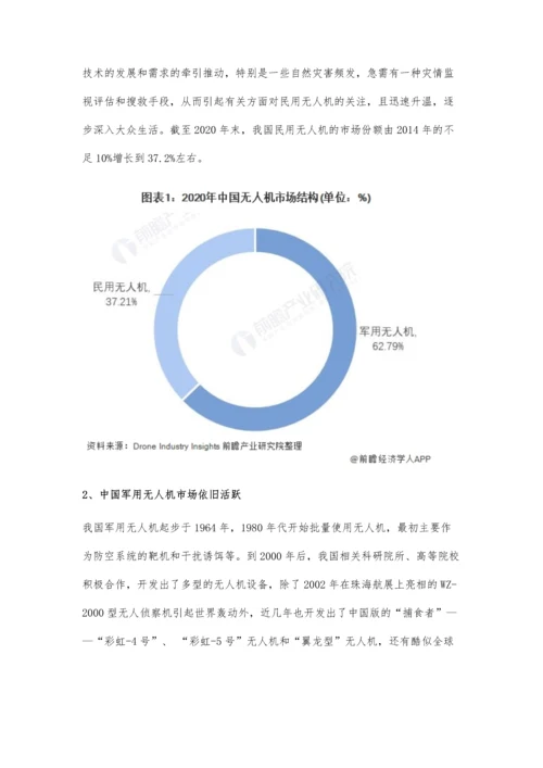 中国无人机行业发展现状及市场规模分析-民用无人机市场规模持续扩大.docx