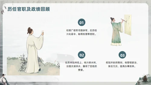 范仲淹生平介绍通用PPT模板