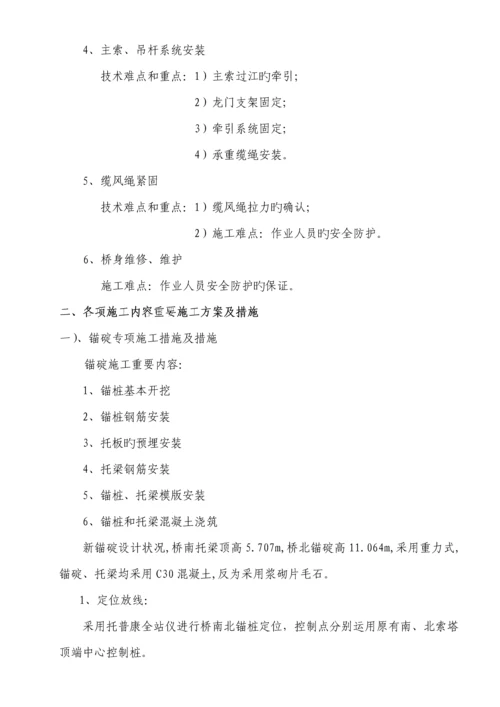 吊桥专项综合施工专题方案.docx