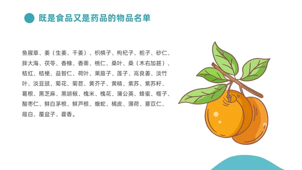 蓝色插画功能性食品介绍PPT食品安全