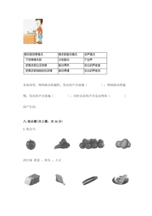 教科版四年级上册科学期末测试卷审定版.docx