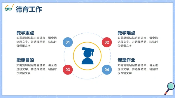 卡通清新教师教职工培训PPT模板