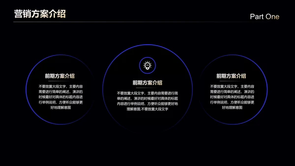 蓝色科技风通用营销策划PPT演示模板