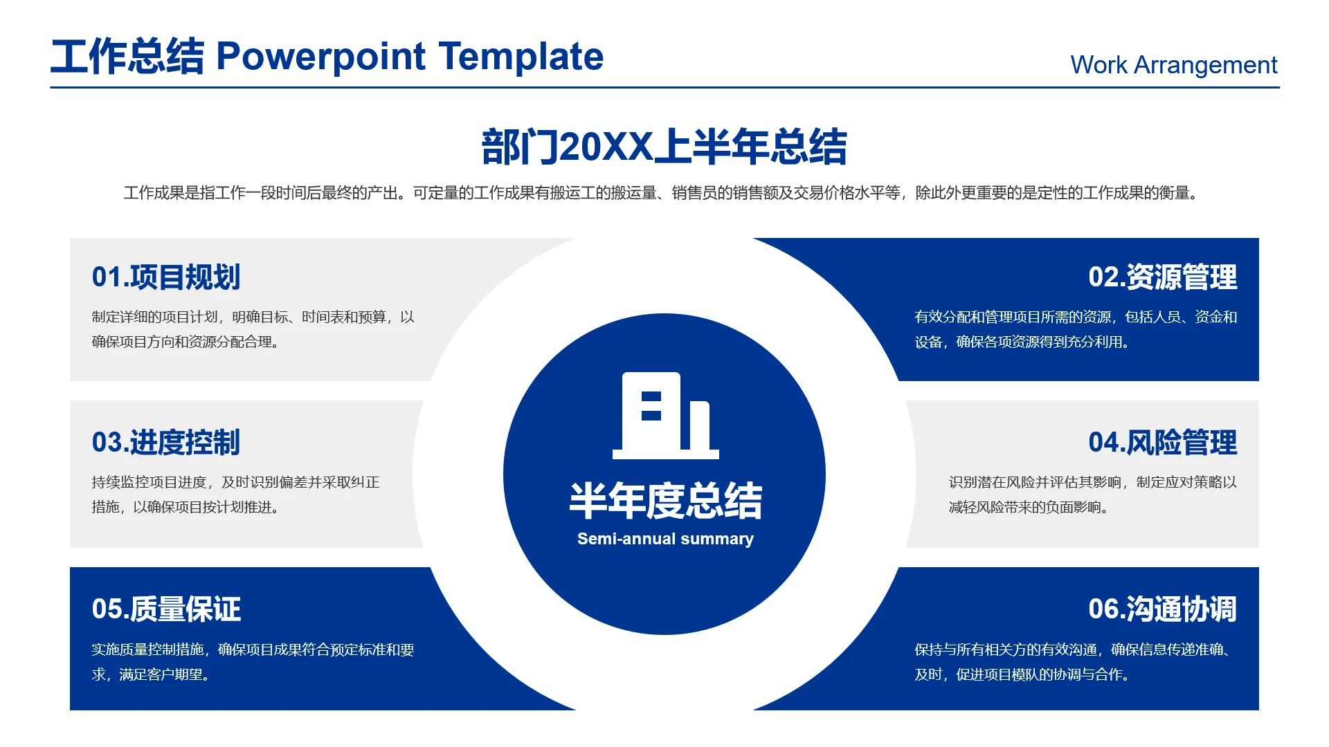 高级感工作汇报部门工作总结半年工作总结