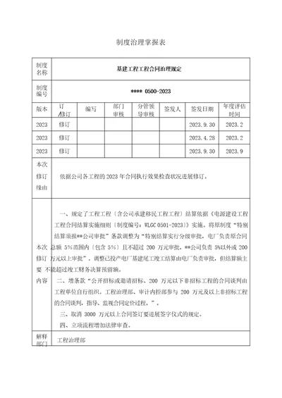 基建项目工程合同管理规定