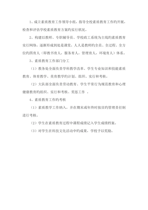 小学实施素质教育实施方案及措施.docx