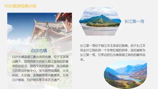 漫步丽江邂逅美好，丽江文旅通用PPT模板
