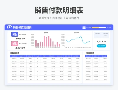 销售付款明细表