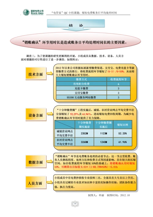 电费账务班QC成果——缩短电费账务日平均处理时间(第七稿).docx