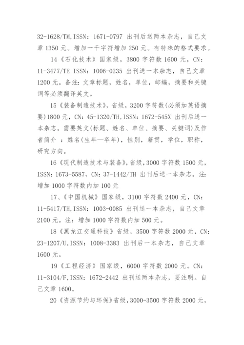 职称论文发表期刊盘点.docx