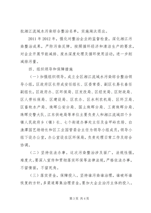 珠晖区湘江流域十一五减排规划实施方案 (2).docx