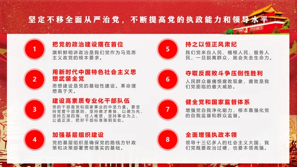 党代表大会不忘初心牢记使命PPT模版
