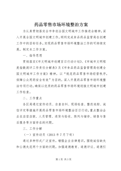 药品零售市场环境整治方案.docx
