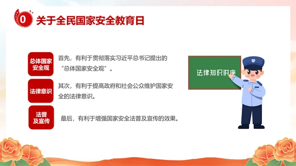 国家安全教育日主题班会PPT模板