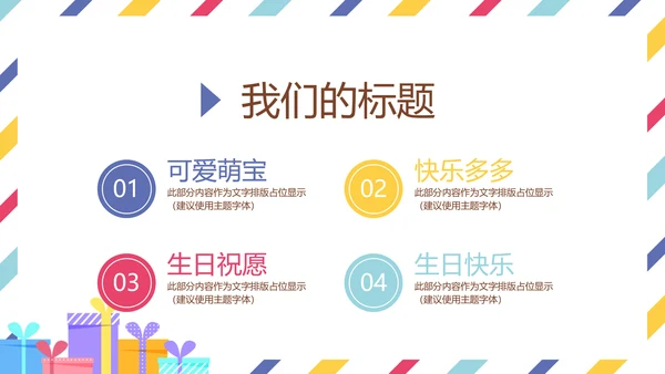 生日快乐电子相册动态PPT模板