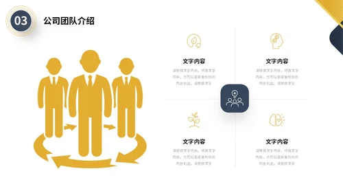 蓝黄色极简微立体形状商务风商业项目计划书PPT商业计划书