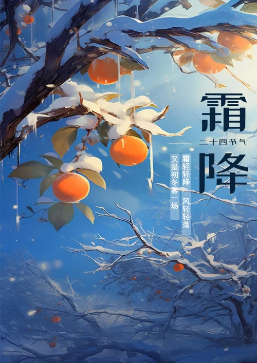 又是初冬雾一场霜降海报