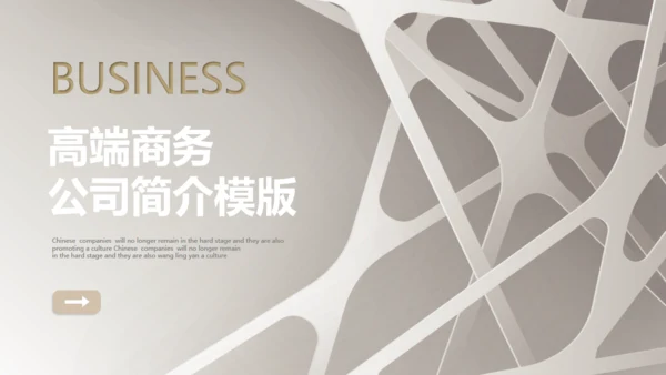 银色高端商务公司简介通用PPT模板