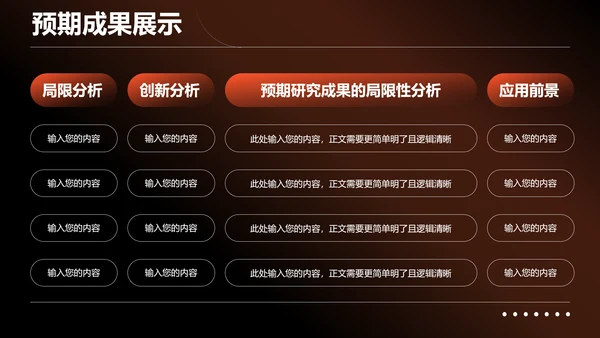 橙色弥散渐变风文学类专业开题报告PPT模板