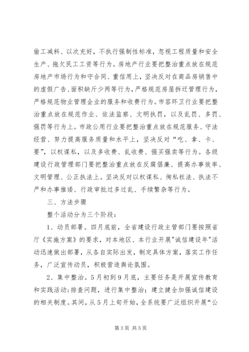 诚信建设主题活动实施方案 (4).docx