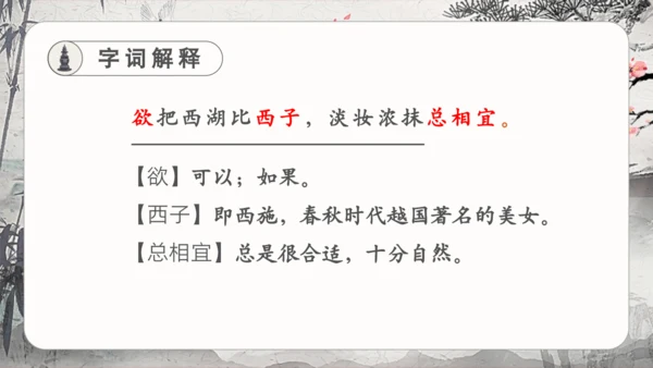 17古诗三首饮湖上初晴后雨 课件
