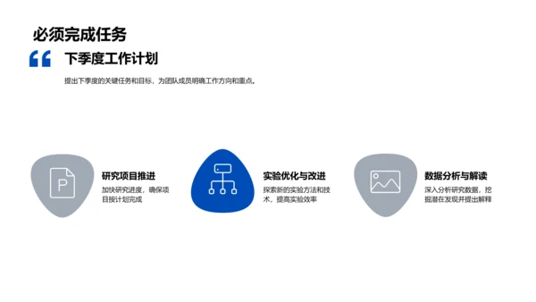 季度生物研究报告PPT模板