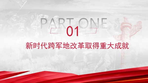 二十届三中全会关于深化跨军地改革党课ppt