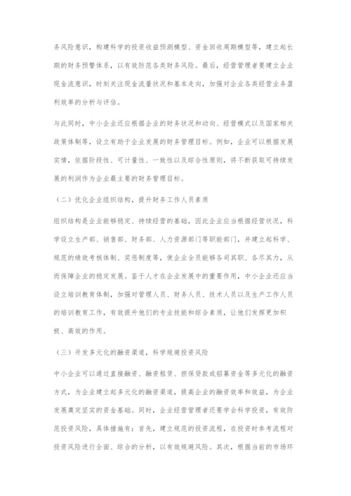 中小企业财务会计的管理问题及对策.docx