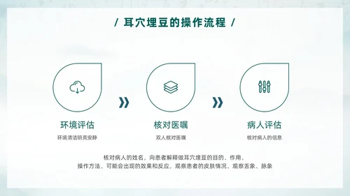 中国风古风水墨中医耳穴埋豆传统理疗操作培训PPT