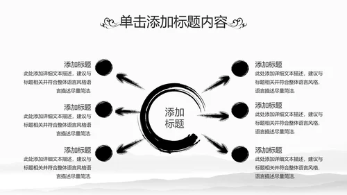 中国风水墨江南水乡古色古香古建筑动态PPT模板