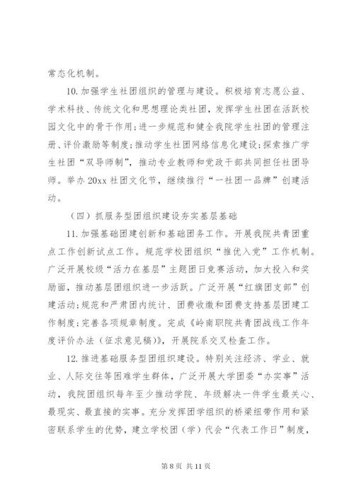 团委工作计划范本.docx
