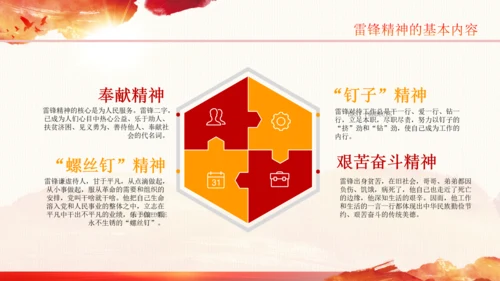 学习雷锋精神纪念日微党课党课PPT班会