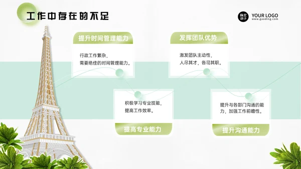 行政管理部年度工作总结通用PPT模板