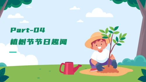 3月12日植树节知识介绍主题活动班会课件通用PPT模板