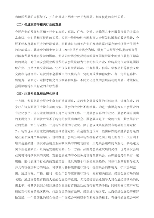 西安会展产业发展问题研究.docx