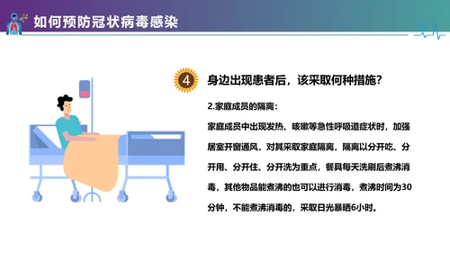 医疗护理疫情肺炎新型冠状病毒课件PPT模板