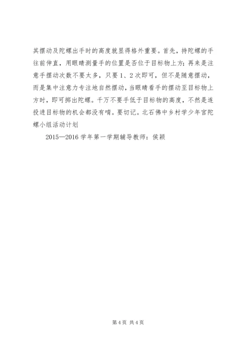 陀螺小组活动计划.docx