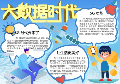5G时代word小报