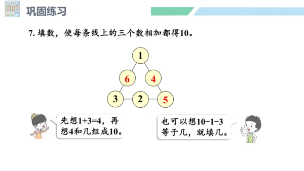 新人教版数学一年级上册5.21 整理和复习课件（55张PPT)