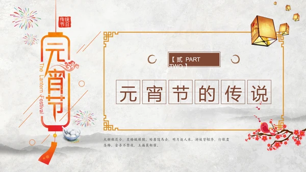 正月十五元宵节文化介绍PPT模板