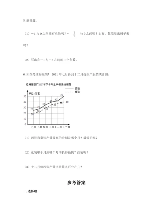 冀教版六年级下册期末真题卷及完整答案（精品）.docx