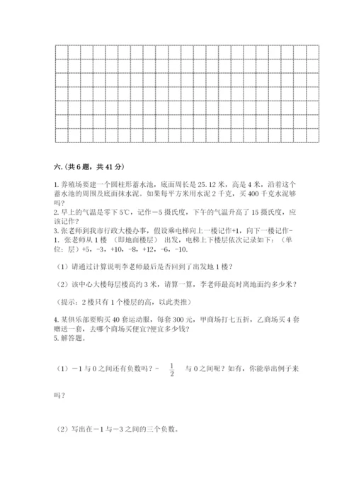 小学六年级数学摸底考试题精品（典型题）.docx