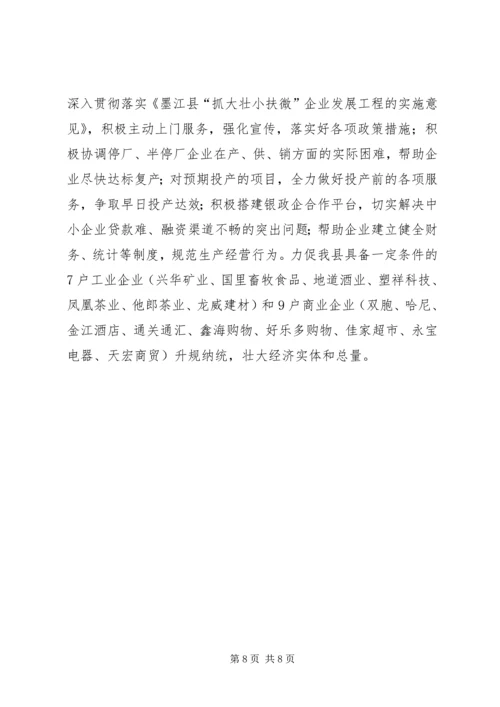 县工业商务经济工作情况汇报.docx