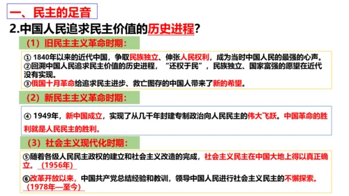 第3课 追求民主价值 复习课件（21张PPT）