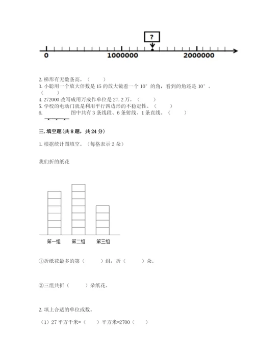 人教版数学四年级上册期末测试卷附答案【b卷】.docx