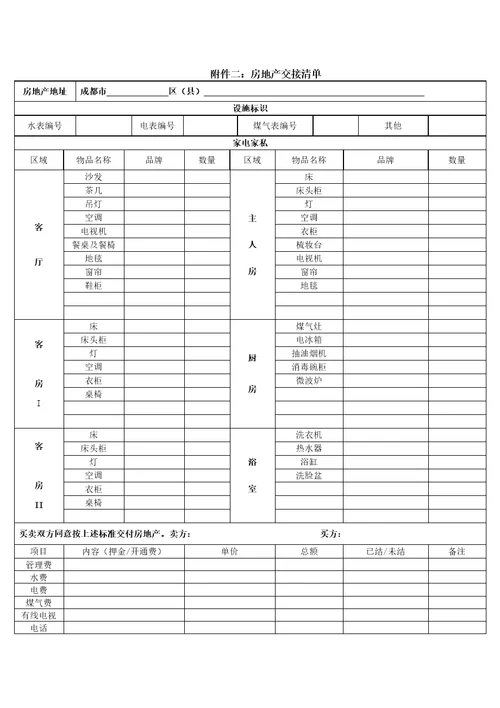 二手房买卖合同正式版