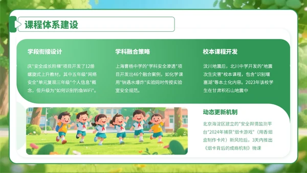 绿色卡通风学生安全教育宣传教育PPT